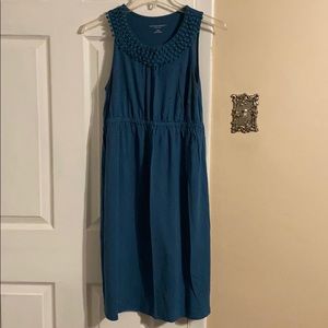 Maternity dark teal dress
